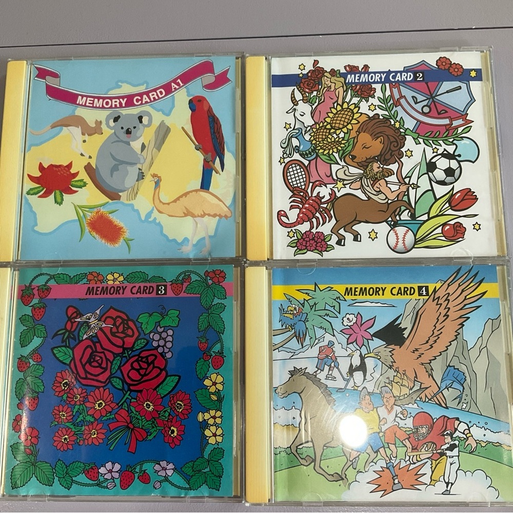 Janome Embroidery card Lot